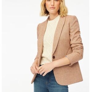 J. Crew Herringbone wool-blend Holland blazer